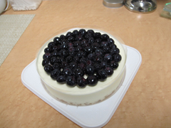 ブルーベリーチーズケーキ